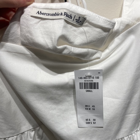 A&F Puff Sleeve Poplin Squareneck Top - Picture 7 of 7